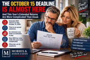 October 15 - Tax Deadline